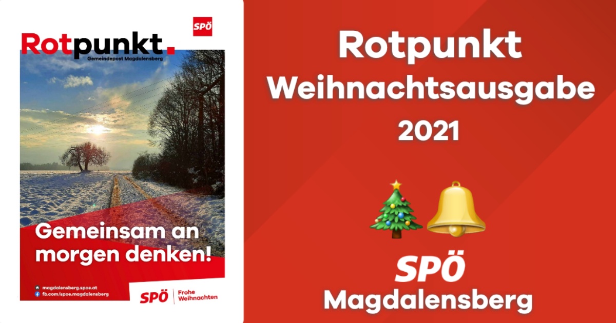 Rotpunkt &ndash; Weihnachtsausgabe 2021