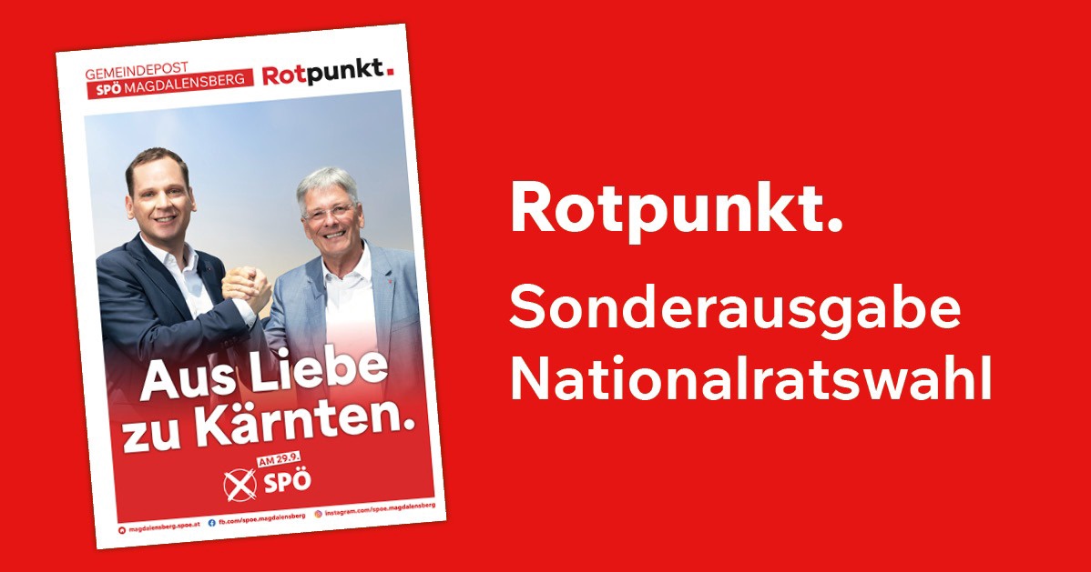 Rotpunkt Magdalensberg &ndash; Sonderausgabe Nationalratswahl