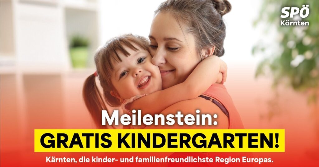 Gratis Kindergarten in K&auml;rnten &ndash; ein Meilenstein!