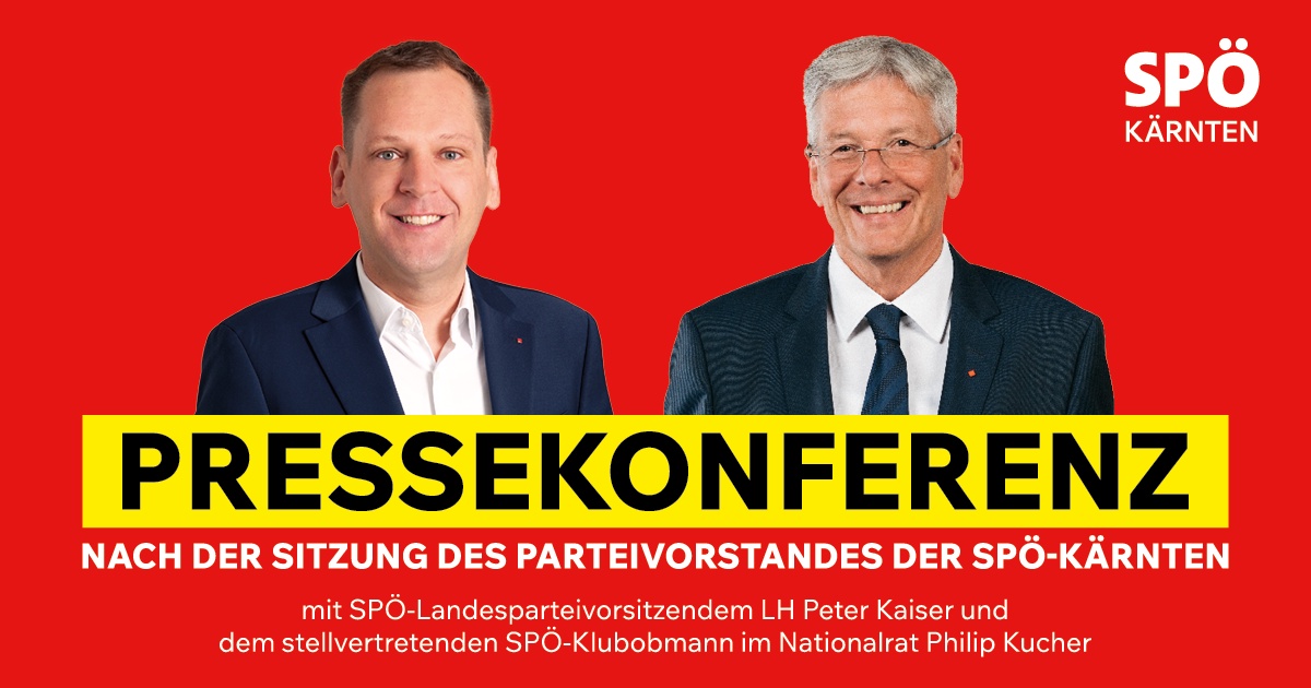 Pressekonferenz nach der Sitzung des Parteivorstandes