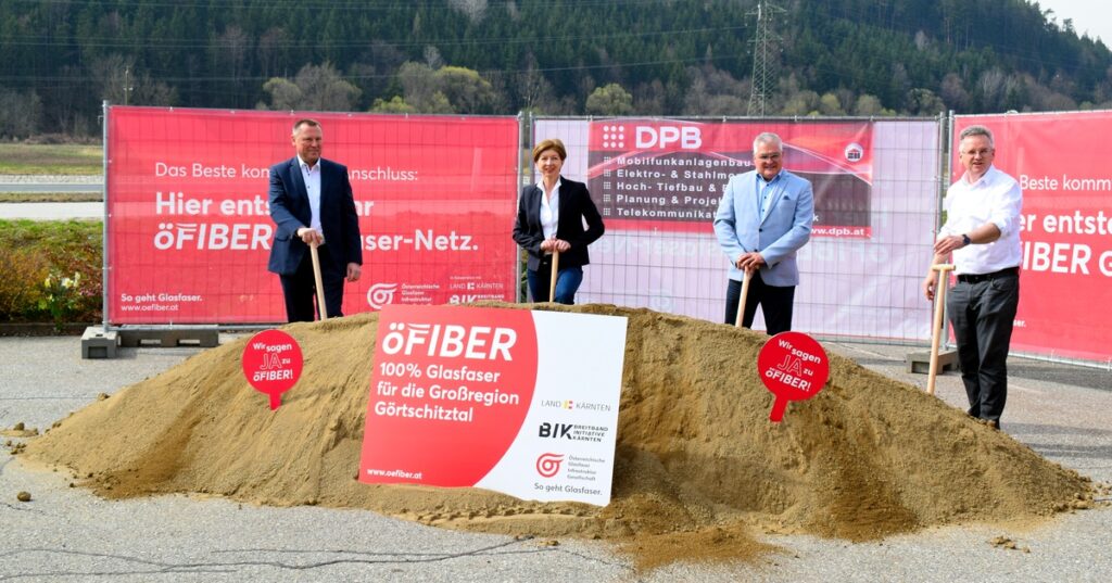 Gro&szlig;region G&ouml;rtschitztal: Spatenstich f&uuml;r Glasfaser bis in die Haushalte